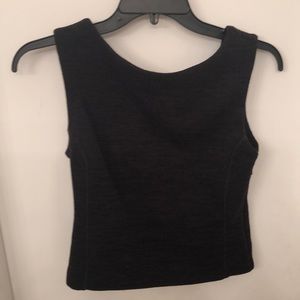 Banana Republic Crop Top with Leather Detail